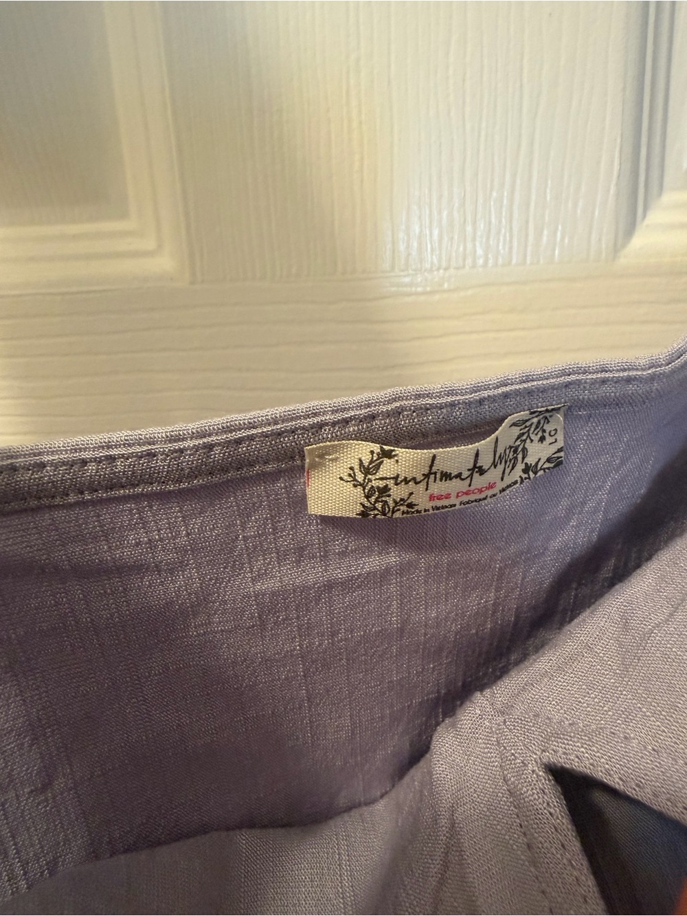 Free People Lilac Tie-Shoulder One-Piece Bodysuit - Picture 2 of 2